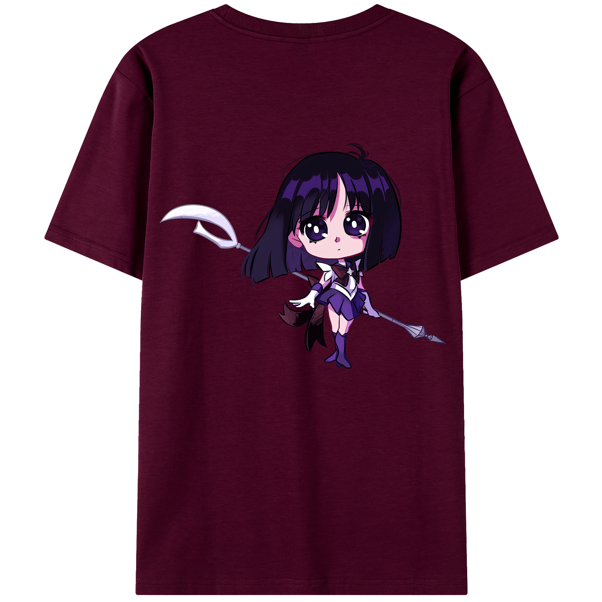 （画像用） 美少女戦士セーラームーン 土萠ほたる Sailor Moon Tomoe Hotaru （セーラーサターン；Sailor Saturn） レディース半袖Tシャツ(バックプリント)